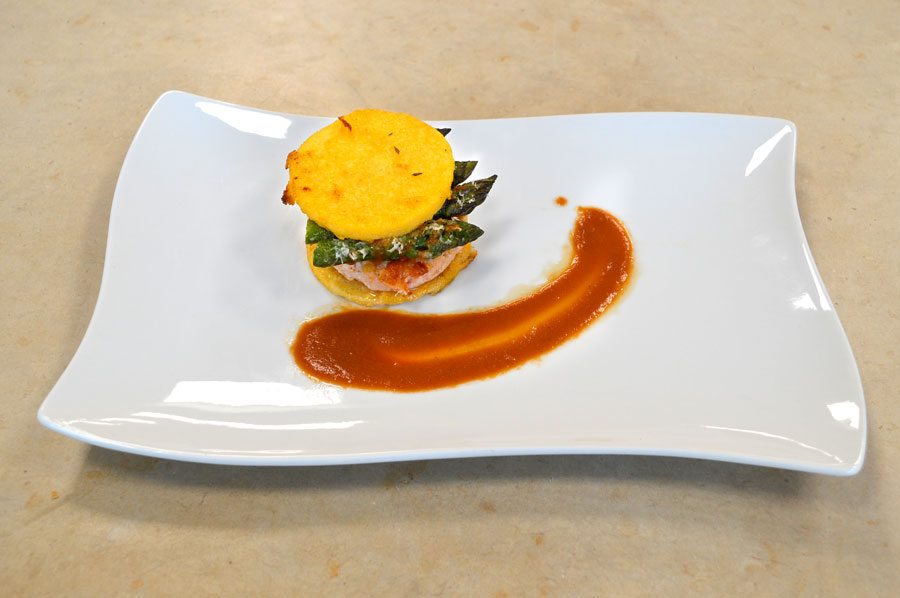 Corso Cuoco Hamburger Di Gamberi Polenta E Asparagi