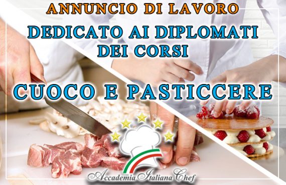 annuncio per cuoco e pasticcere