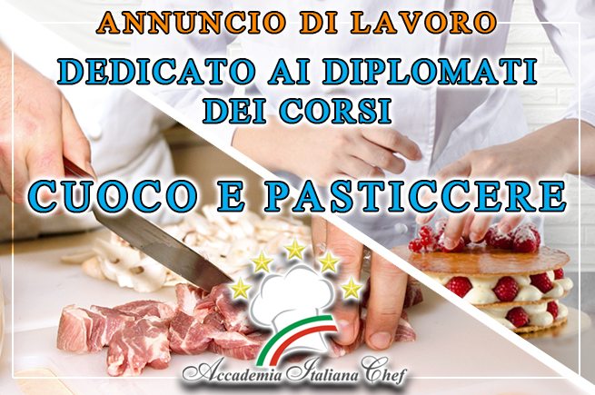 annuncio per cuoco e pasticcere