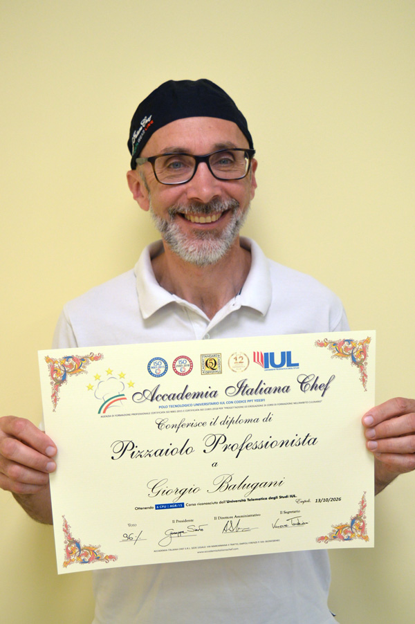 DSC_0152 Giorgio Balugani, diplomato del corso di Pizzaiolo Professionista