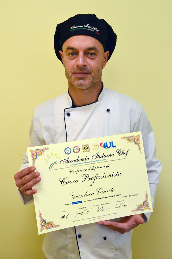 DSC_0839 Gianluca Giunto, diplomato del corso di Cuoco Professionista