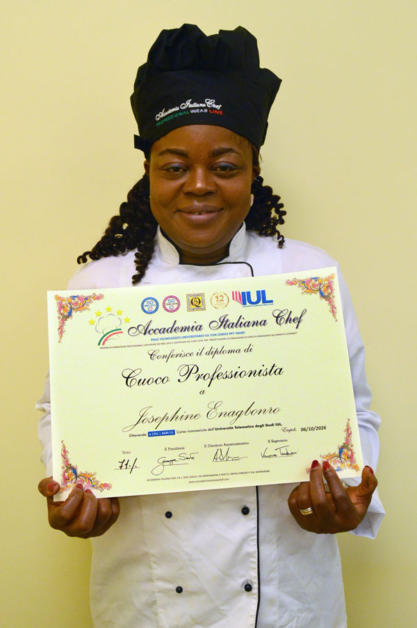 DSC_0862 Josephine Enagbonro, diplomata del corso di Cuoco Professionista